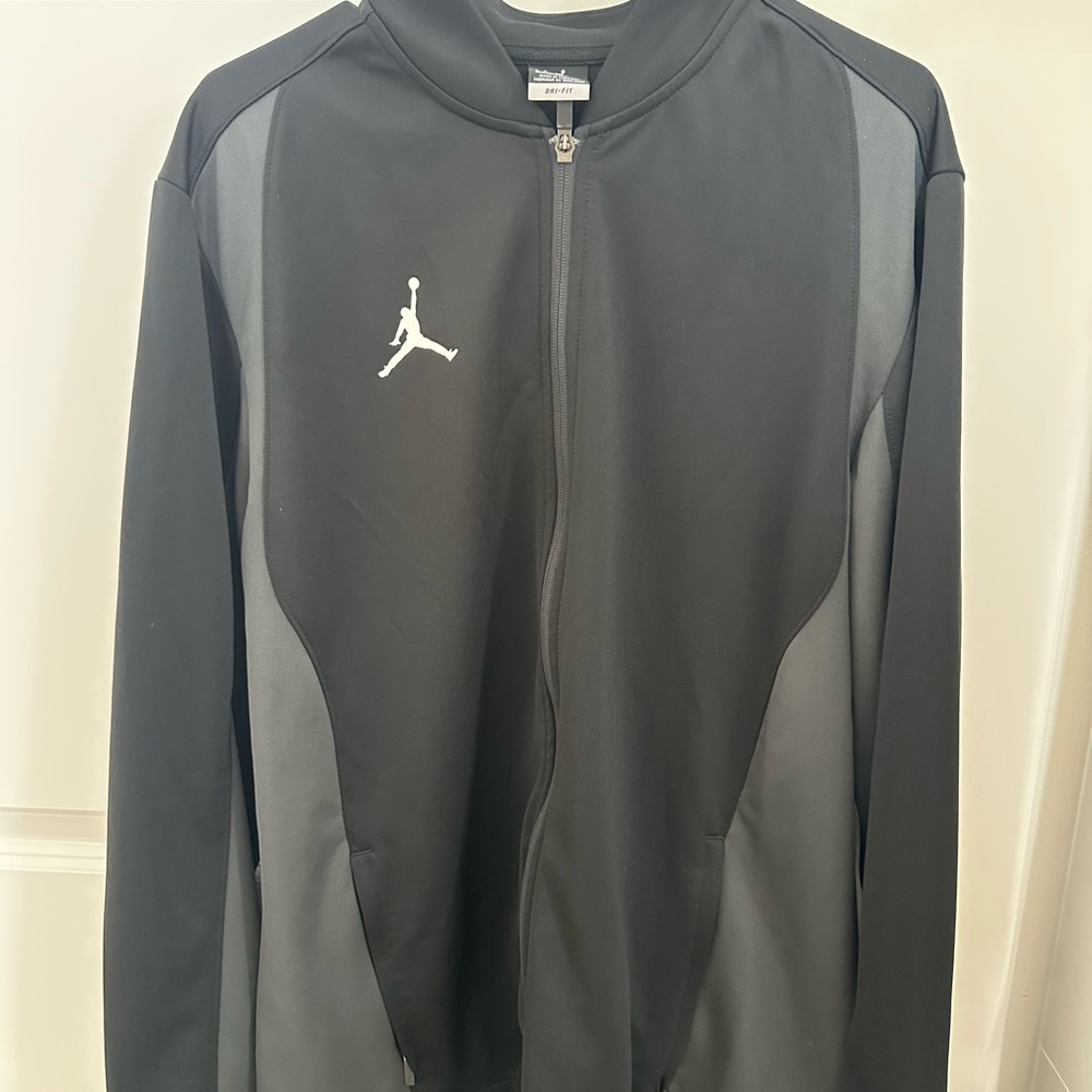 Jordan Black and Gray Performance Jacket